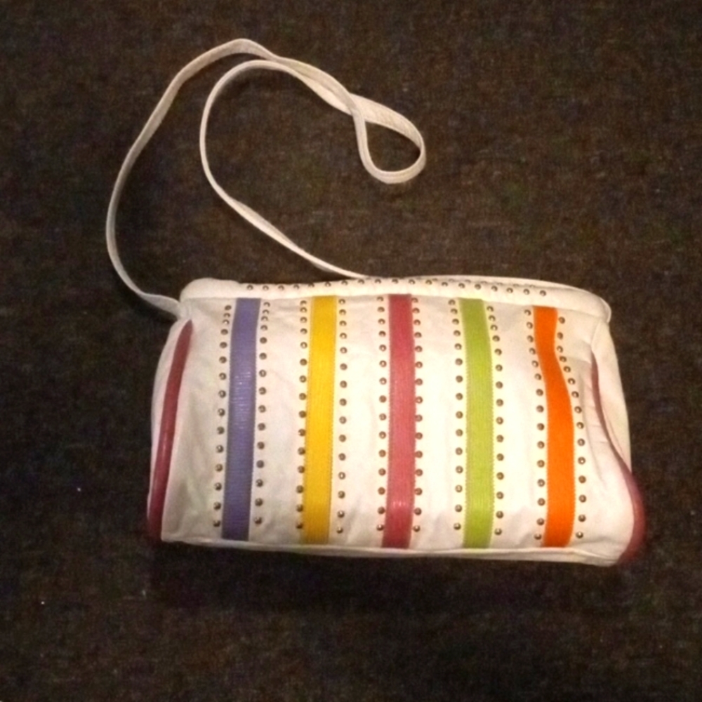 Noble Multi Colored, Genuine Leather, Crossbody Handbag. In great condition